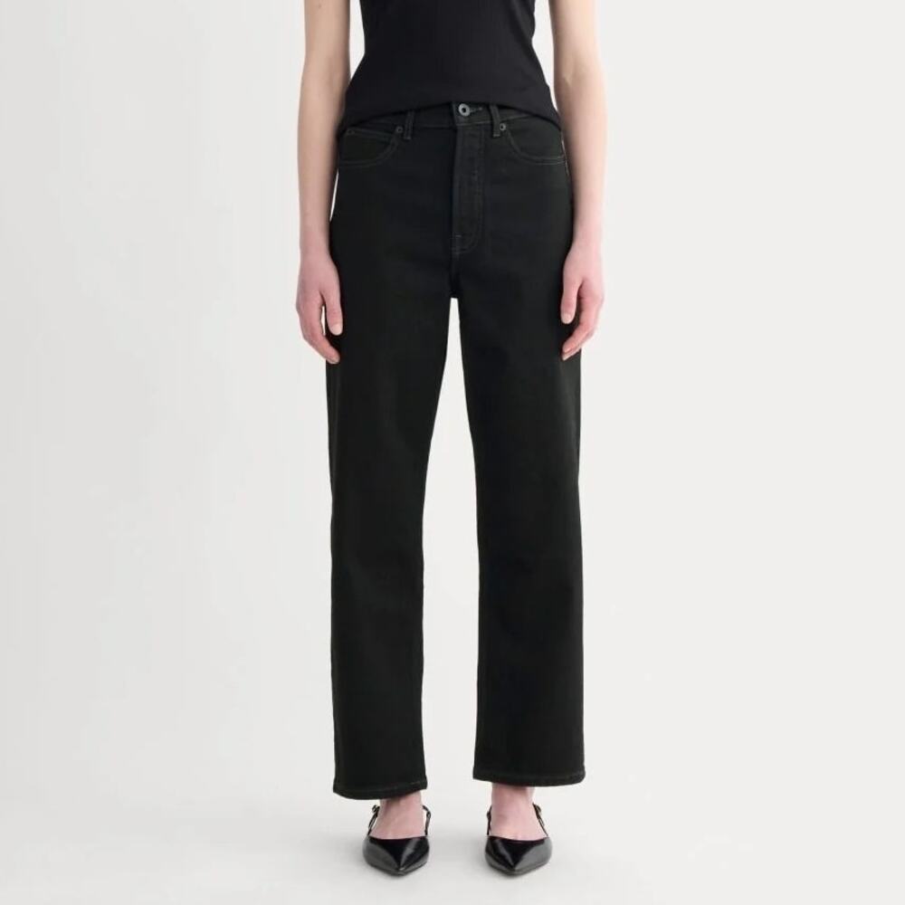 Everlane The Way High Organic Cotton Jean 2.0 Black Size 33 Regular NWOT